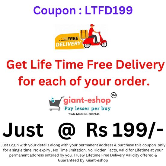 LIFE TIME FREE DELIVERY COUPON-199