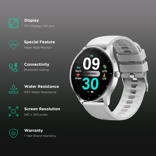 FIRE BOLTT - Rocket - Bluetooth Calling Smart Watch - 33mm (1.3") Touch display - Model No BSW093