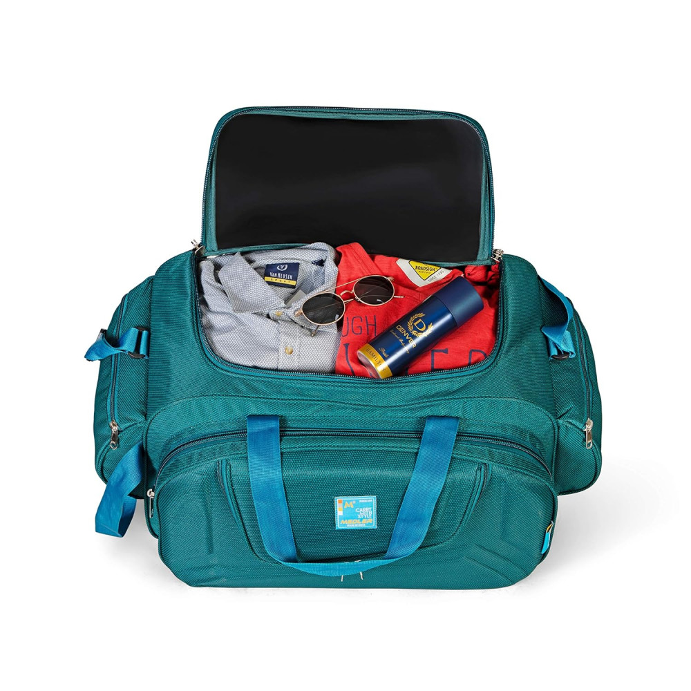 Waterproof Strolley Duffle Bag- 2 Wheels - Luggage Bag - (Turquoise) -M ...