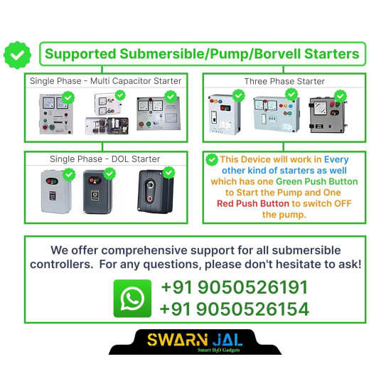 Water Tank Alarm, Overflow Control Bell, Cell/Battery Powered, Loud Human Voice, Brass Sensors, 100% Shock Proof, 1-3 Years Cell Life, One Year Complete Warranty Swarn Jal ® (Model: A-VO) 