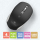 Wireless Mouse-ZEBRONICS "ZEB-JAGUAR" True Wireless Mouse, 2.4GHz with USB Nano Receiver, Having High Precision Optical Tracking, 4 Buttons, Plug & Play, Ambidextrous, for PC/Mac/Laptop  - Color  (Black+Grey)